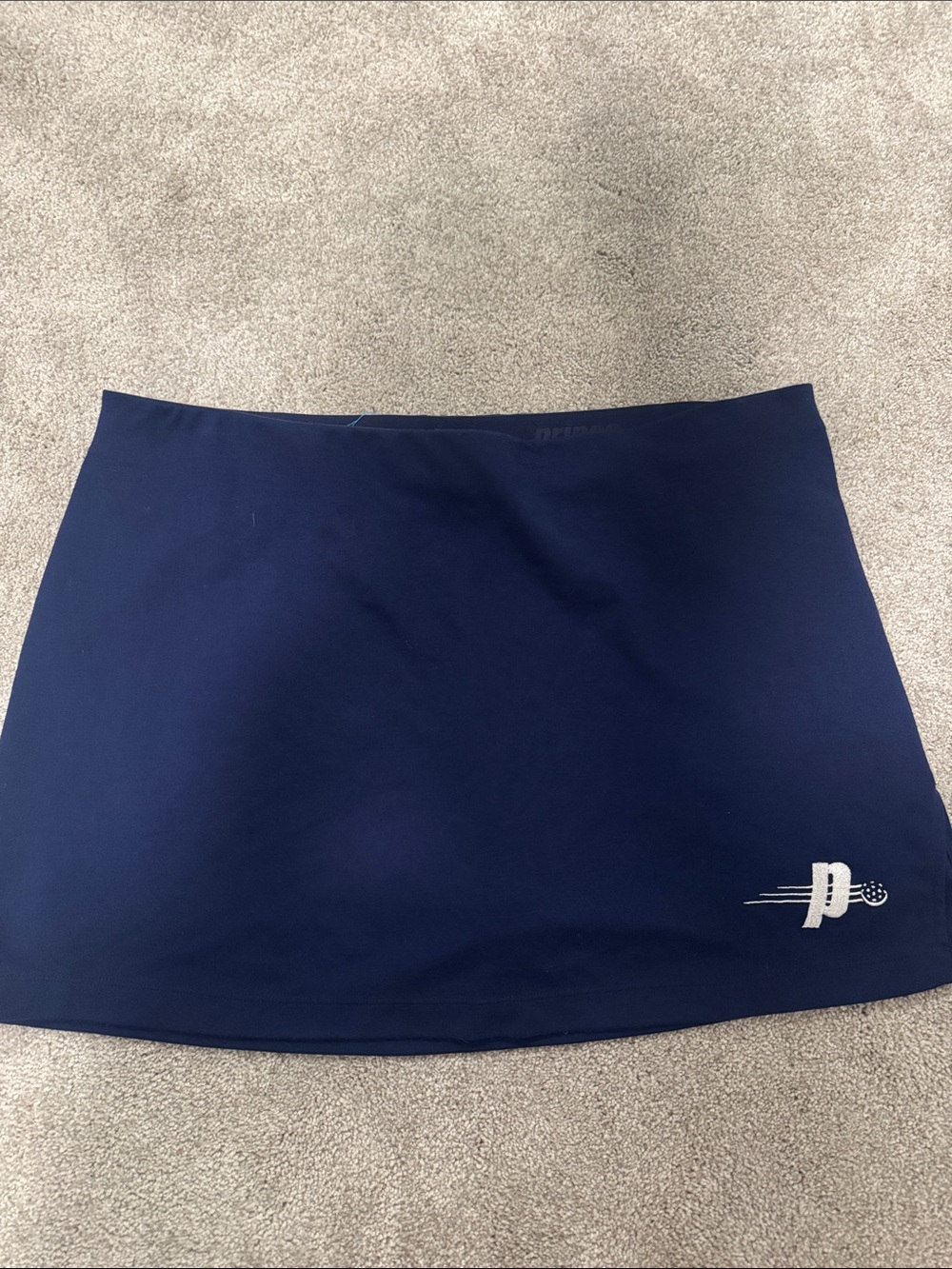 Prince pickleball Navy Mini Skirt with White Logo